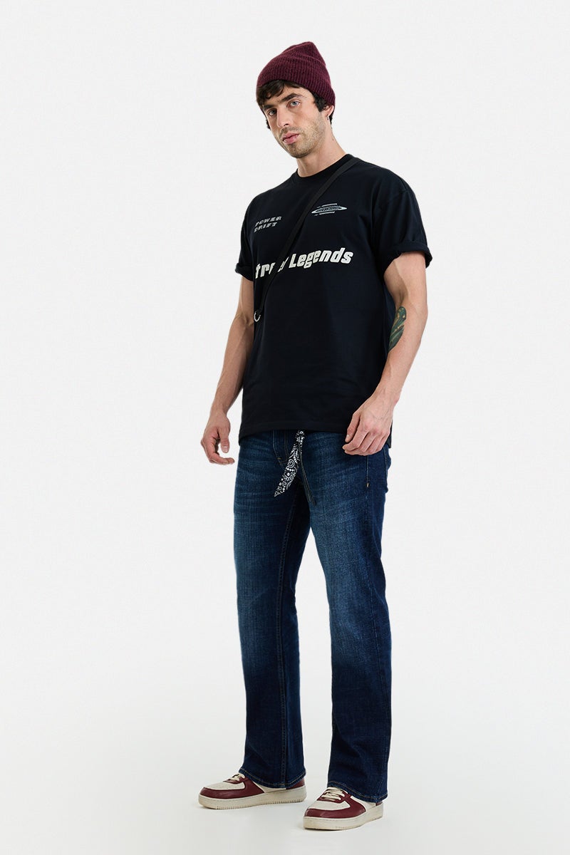 SNITCH Bootcut Stretch Washed Jeans - Image 3